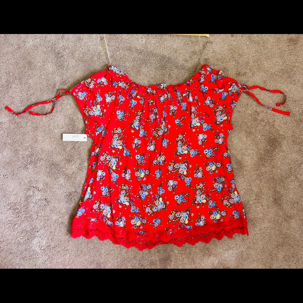 Fun and flirty floral top